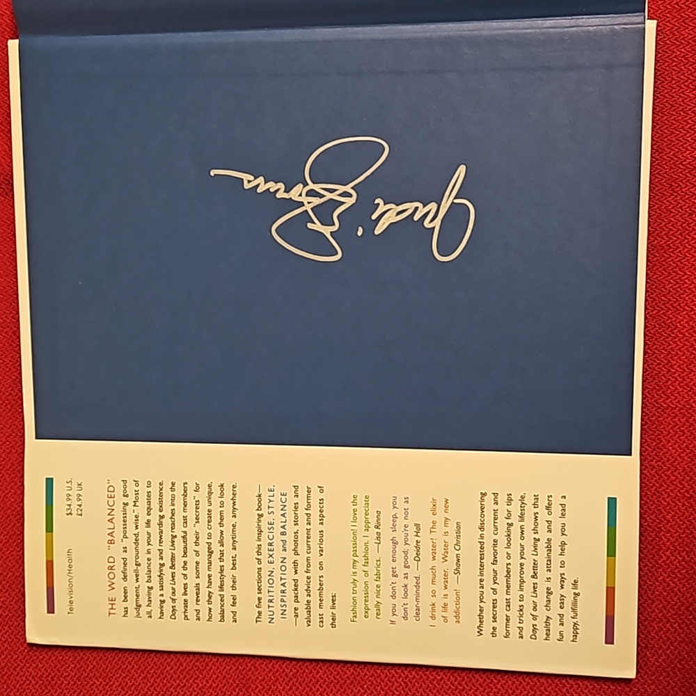 'Days of our Lives' Better Living autographed copy lifestyle book cast tips - Picture 3 of 16